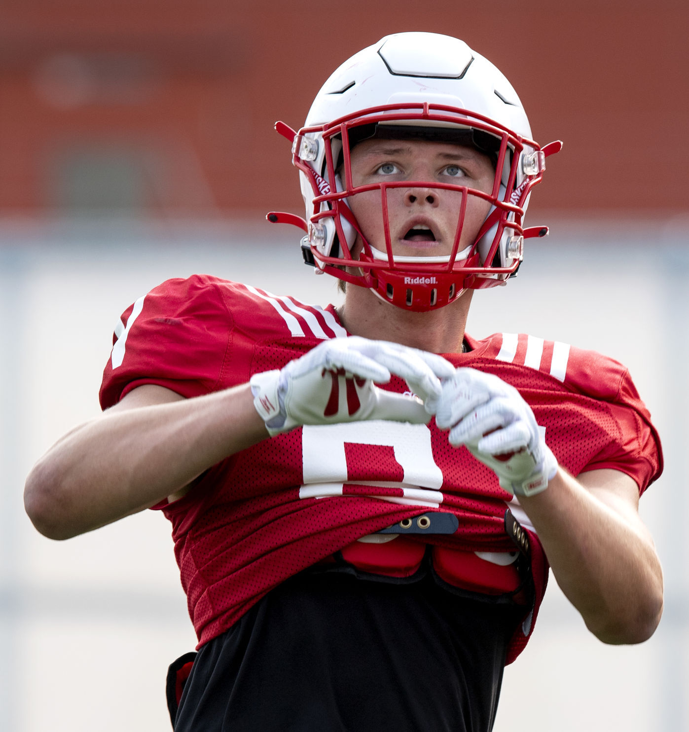 NU football practice, 8.4